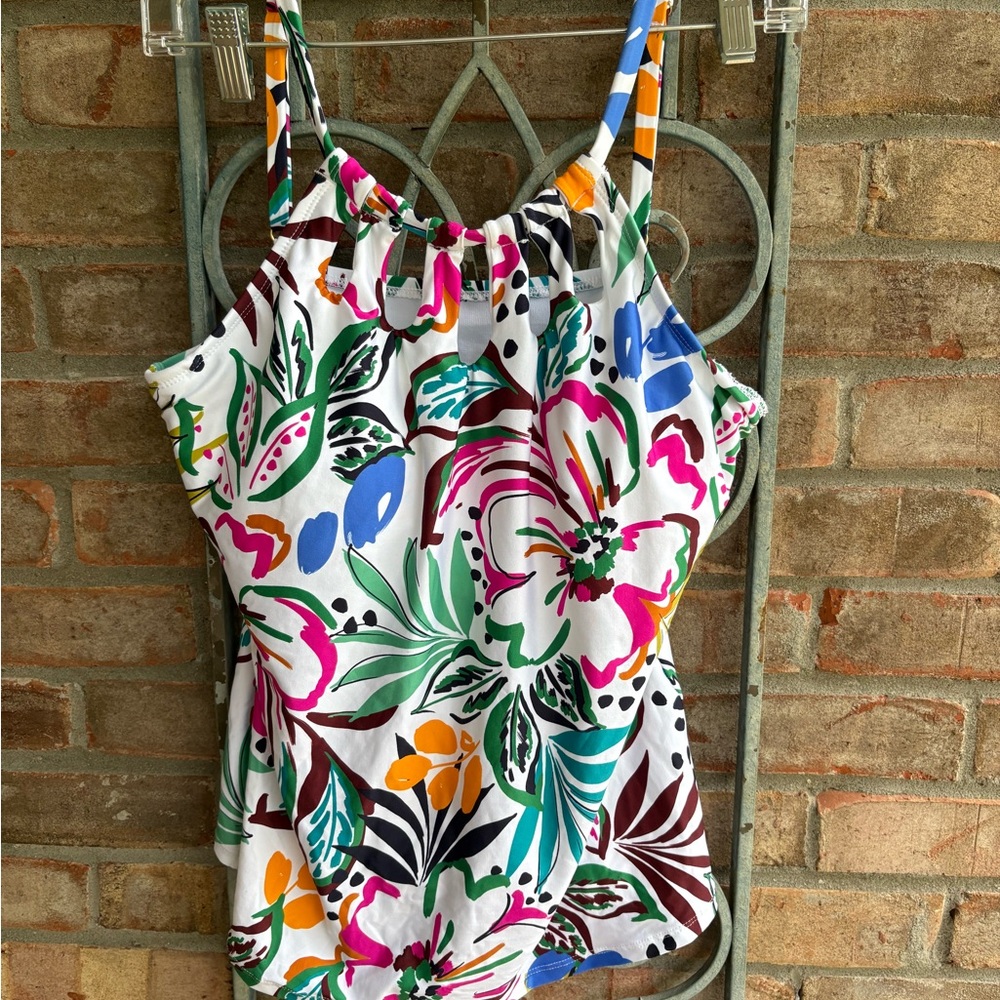24th & Ocean Multicolor Floral Swimsuit